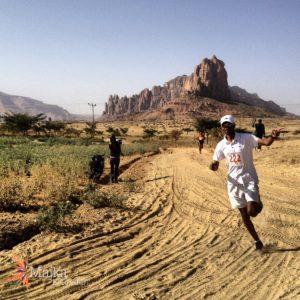 Gebre Gebremariam, mid-way through the course