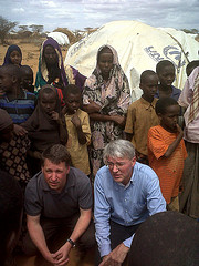 Talking to people afflicted by drought. Image by DFID - UK Department for International Development via Flickr