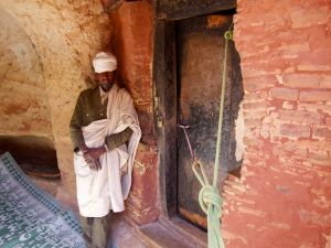 Anchoring to the Abune Yemata Church, Tigray Ethiopia