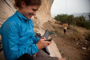 Majka Burhardt at work, Spanish Style. Photo by Boone Speed