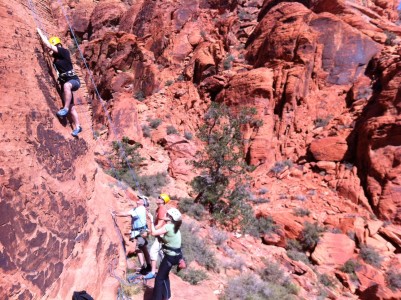 The Osprey Packs Intro Rock Climbing Course at the Red Rock Rendezvous